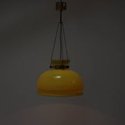 1970's Glass Chandelier, Czechoslovakia
