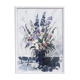 1983 Modern "Flowers & Shell" Swedish Floral Still Life Oil Painting, Framed