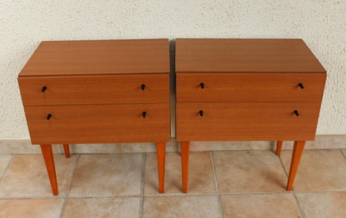 Pair of 3K 60s M-bel's Bedsides