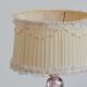 Crystal Table Lamp Val St-Lambert Belgium Vintage 1960s