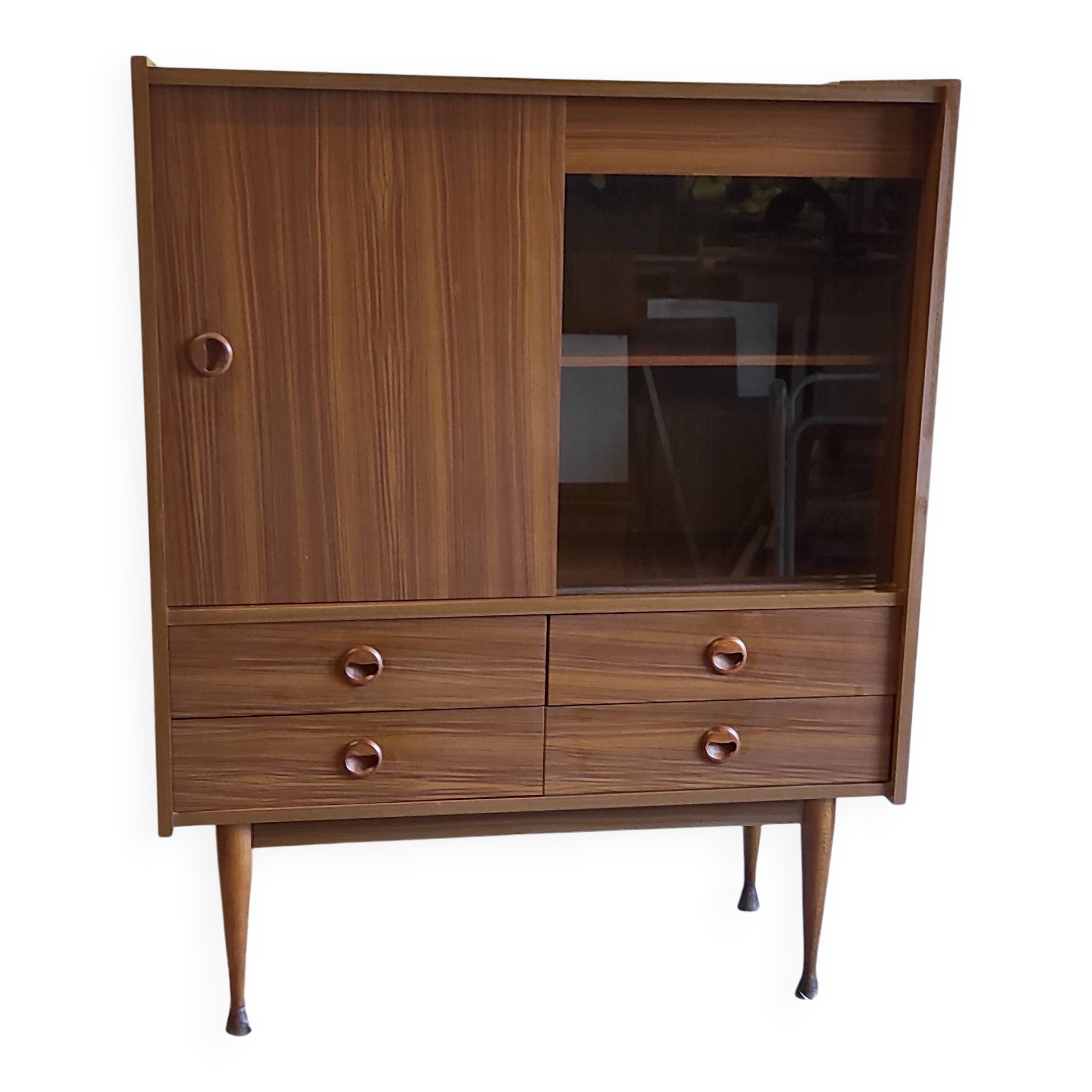 High Scandinavian style wooden buffet - 1960s/70s