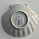Paris porcelain shell-shaped pocket emptier with vintage poppy decoration