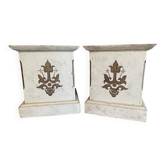 2 x French church consoles
