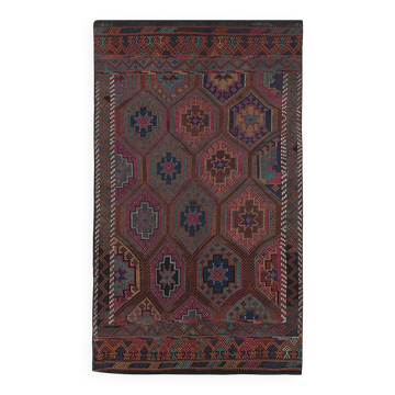 Vintage Turkish kilim, handwoven, 169x280 cm.