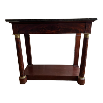Console style empire walnut and marble