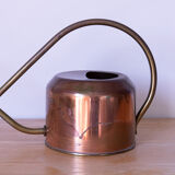Copper and brass watering can