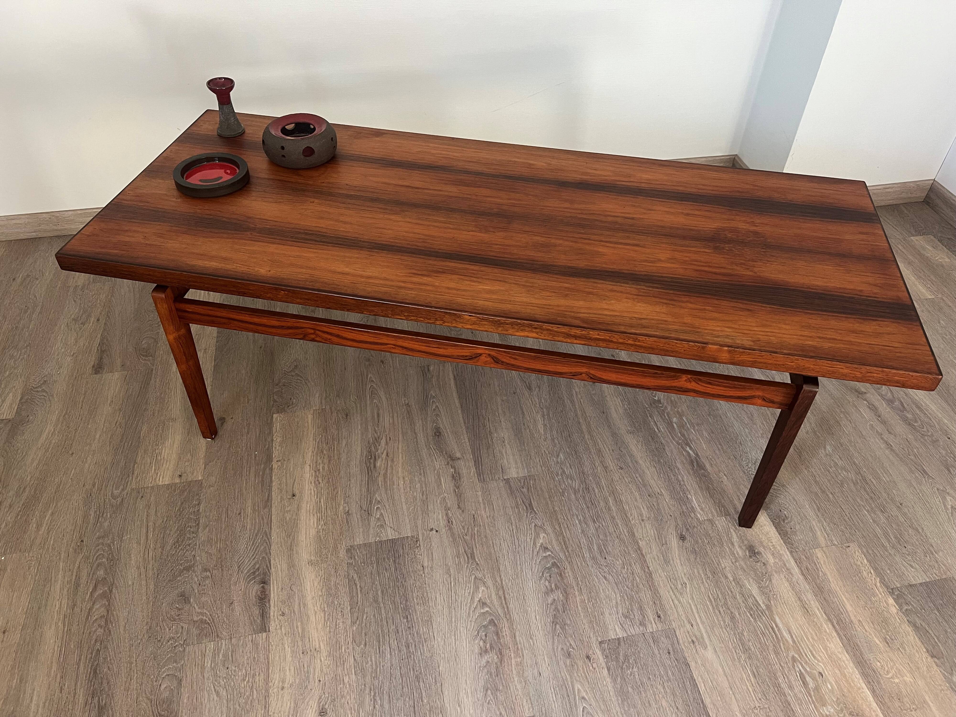 Scandinavian rosewood coffee table