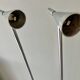 Paire de lampadaires Herstal acier chromé