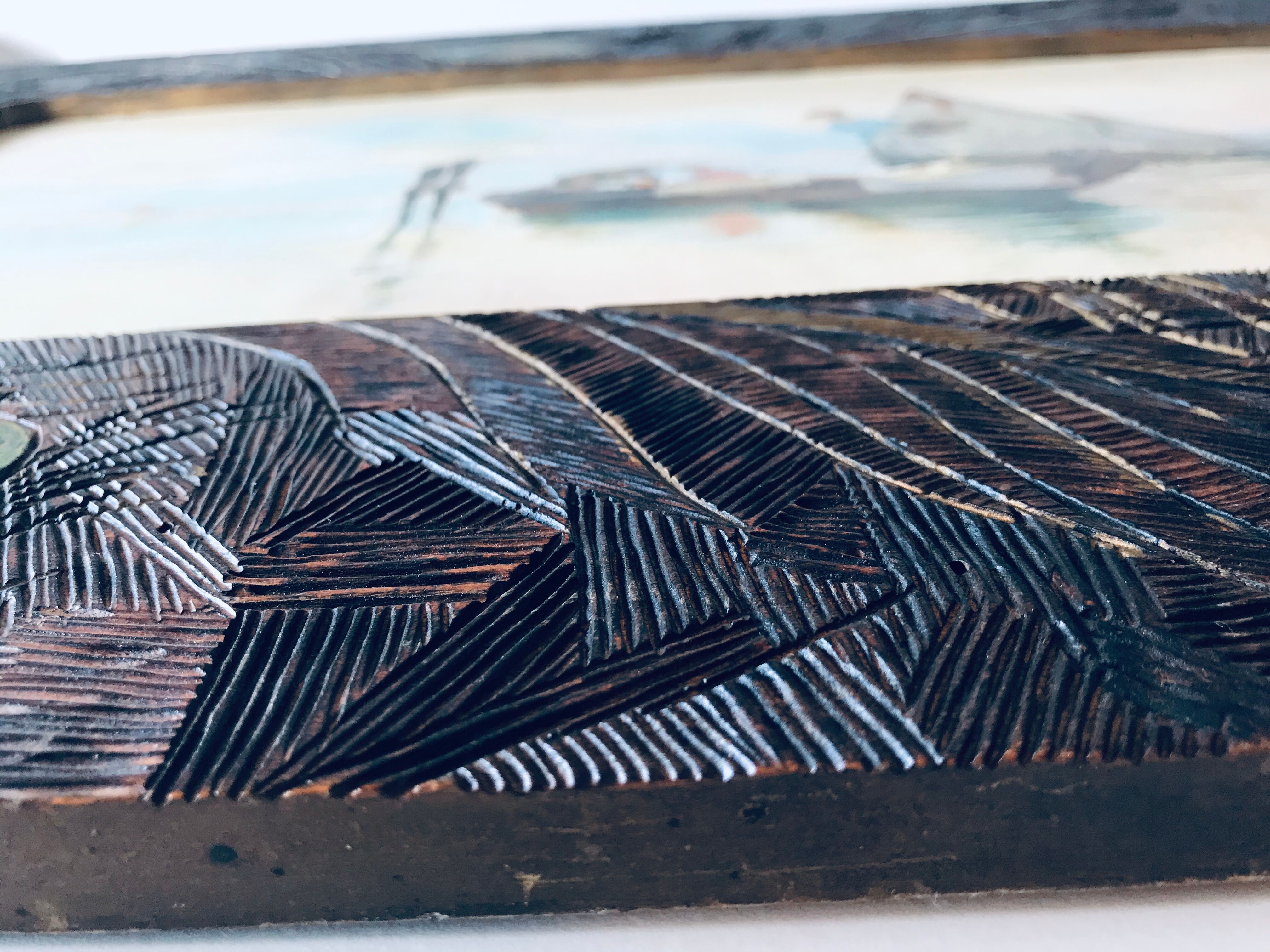 Table old fisherman's boats