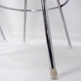 Set of 4 vintage chrome bar stools - 1970s