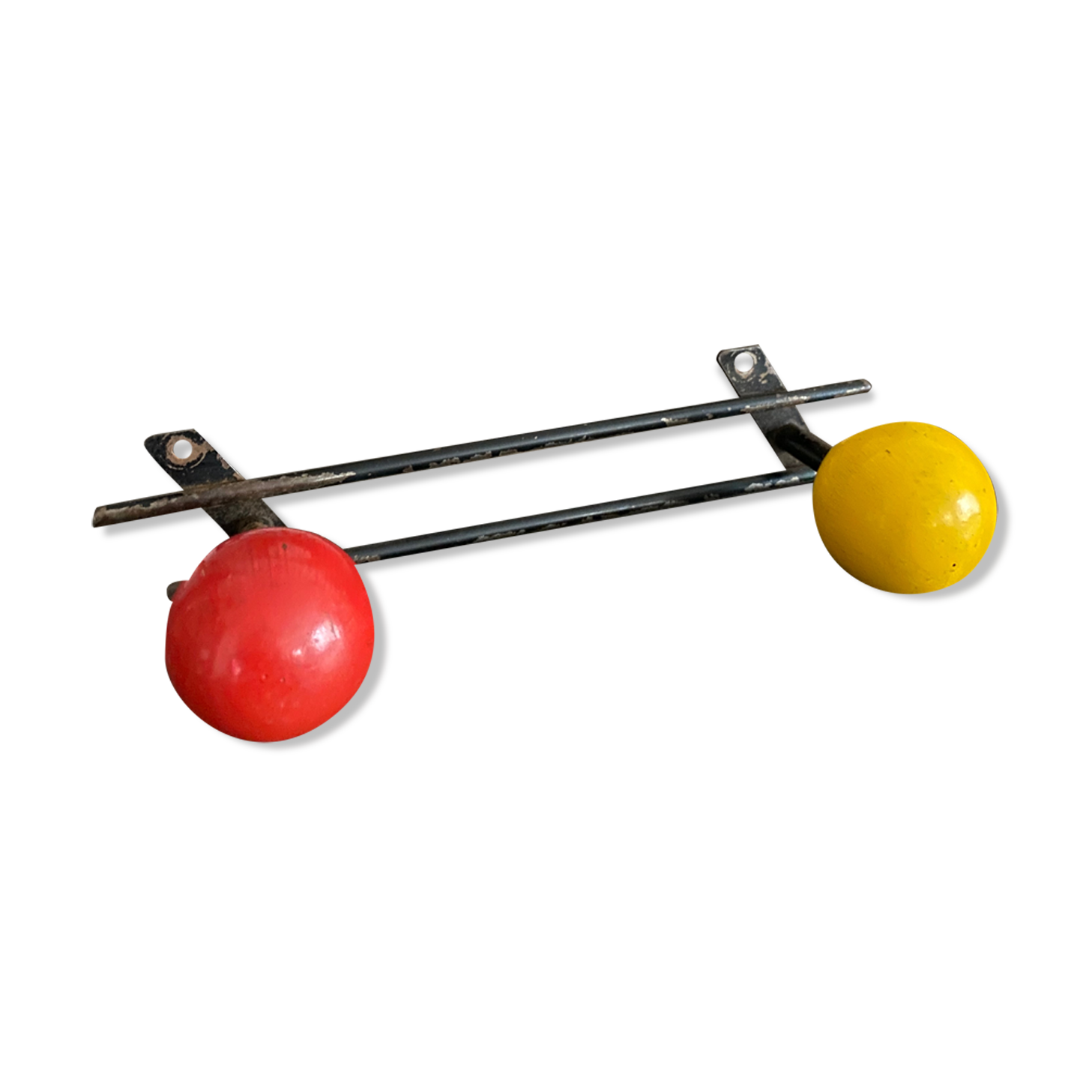 Vintage ball coat rack