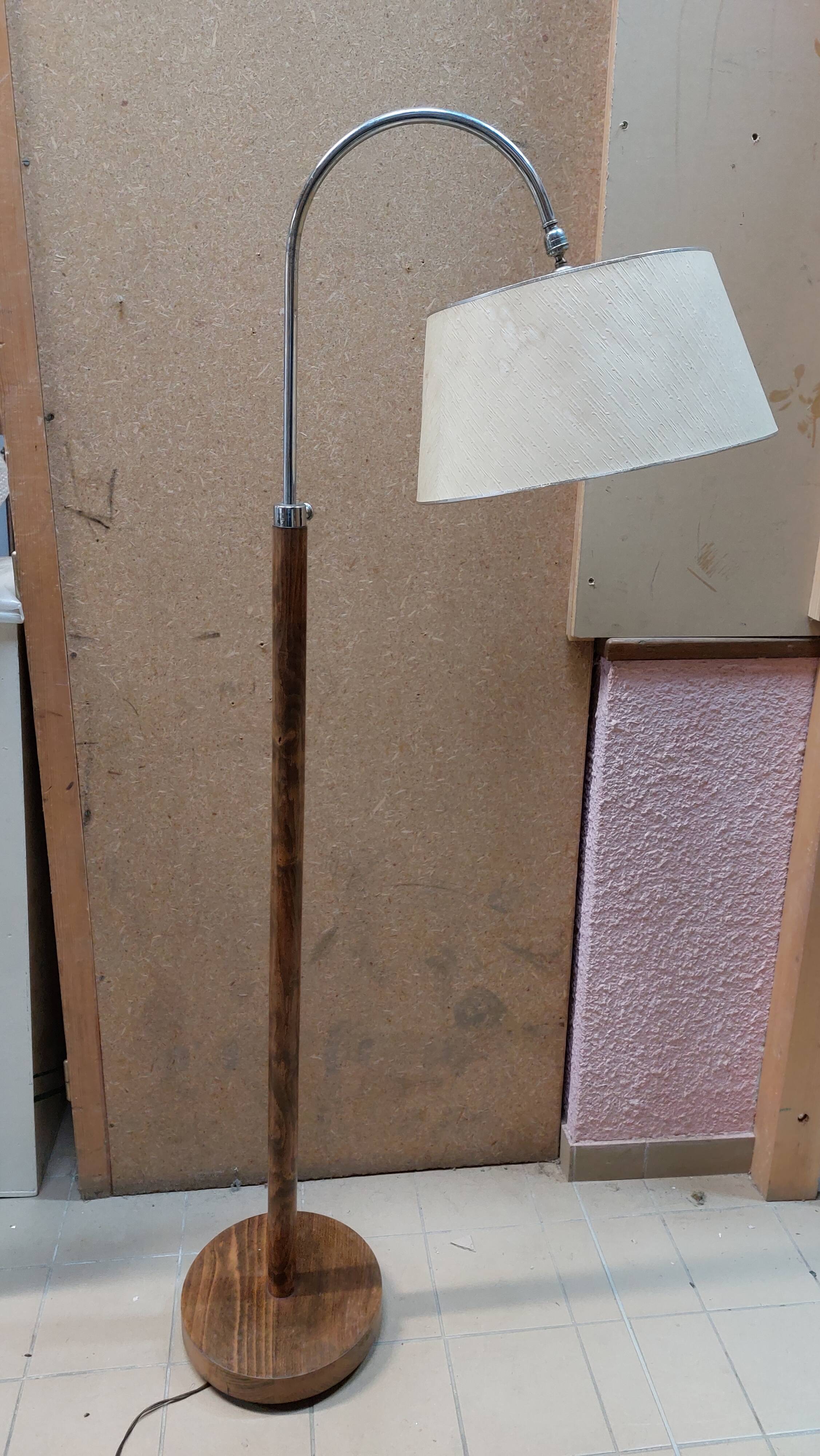 Vintage Reading Floor Lamp with adjustable height