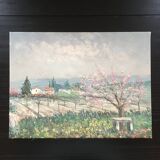 Cherry blossom painting