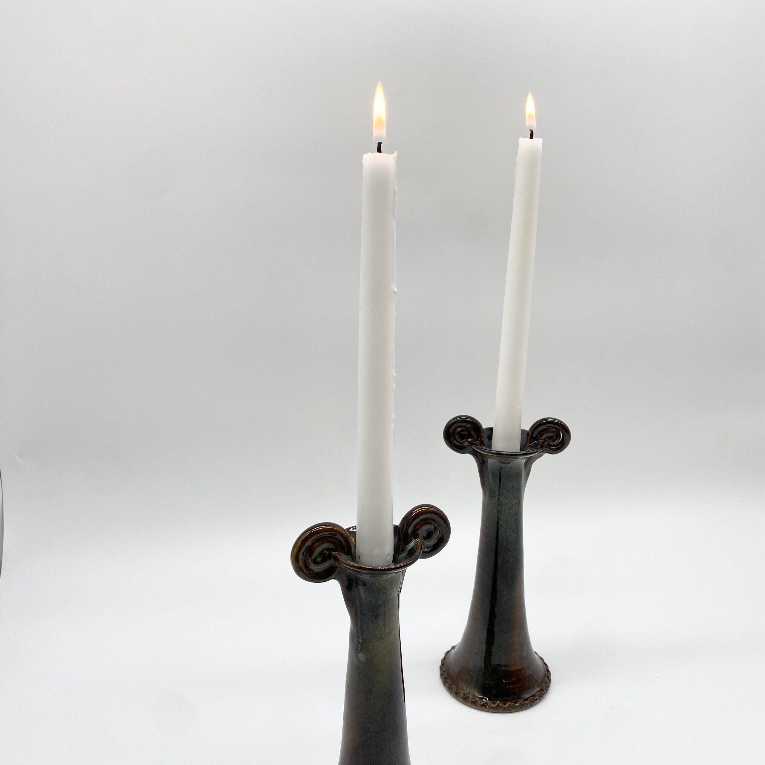 Pair of ceramic candlesticks – "Mouthiers-sur-Boëme", 1960s