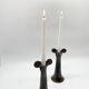 Pair of ceramic candlesticks – "Mouthiers-sur-Boëme", 1960s