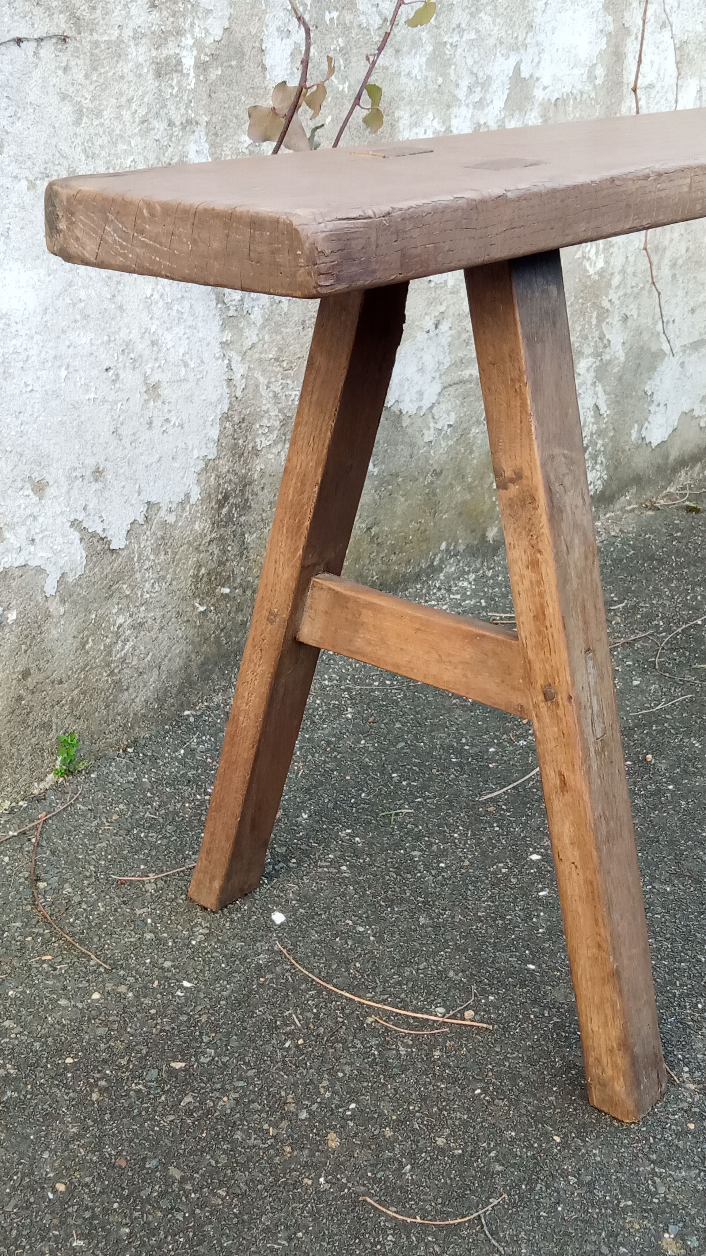 Oak farm bench