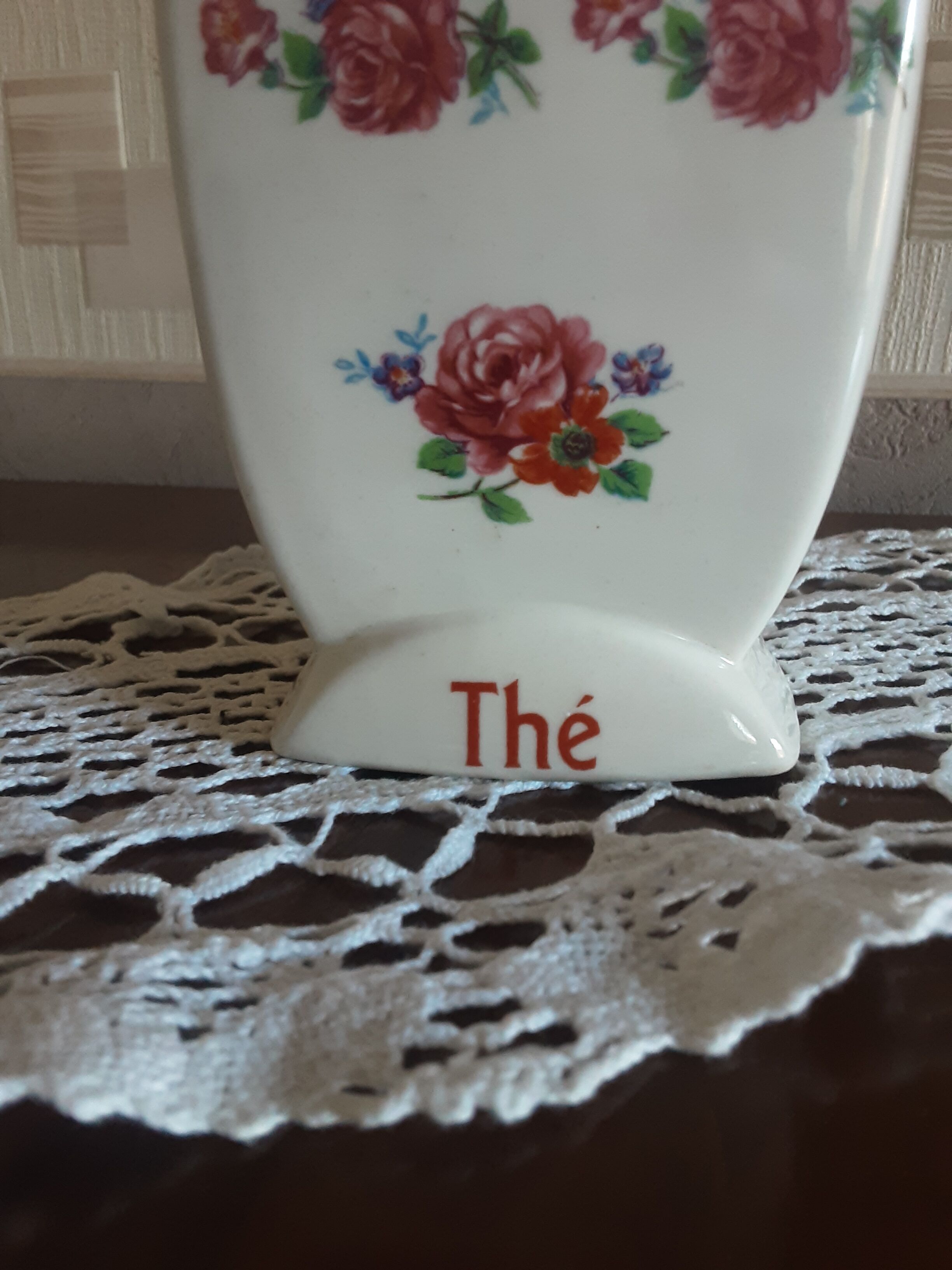 Ancient porcelain tea pot