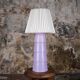 Large purple ceramic lamp by Roche Bobois, 1980s
