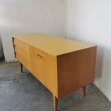 Small vintage blond wood sideboard