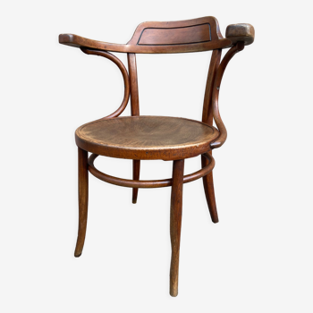 Fauteuil de bureau 1910 par bois courbé j & j  kohn à vienne, autriche