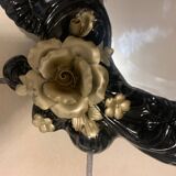 Renovated rococo style porcelain mirror