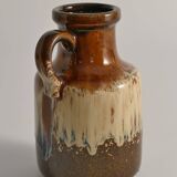 Mid-Century Modern Fat Lava Drip Glaze Ceramic Vase, West Germany, 1970s