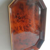 Octagonal tray with vintage faux scale effect