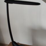 Black unilux workshop lamp with articulated arm