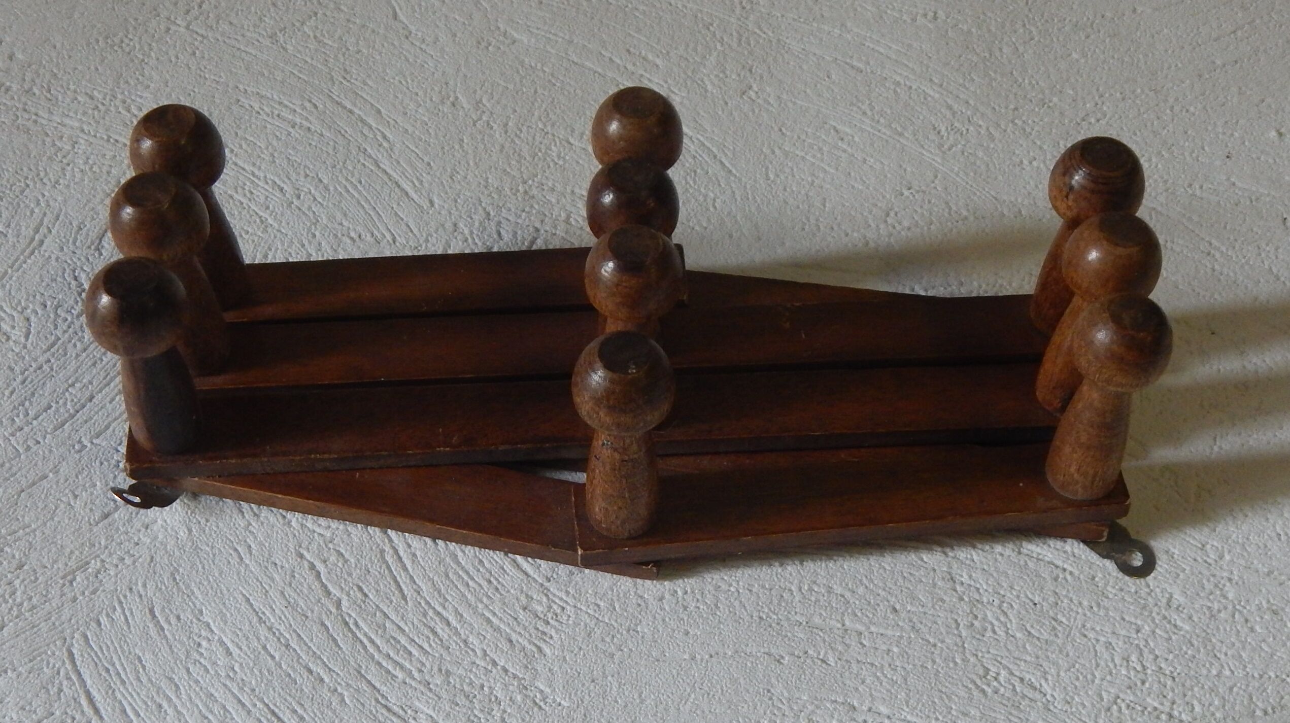 Old vintage accordion coatrack