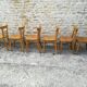 12 refinished bistro chairs