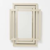 Miroir sculptural en laiton - Philippe Jean