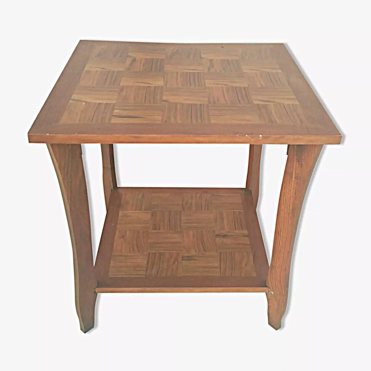 Vintage walnut side table