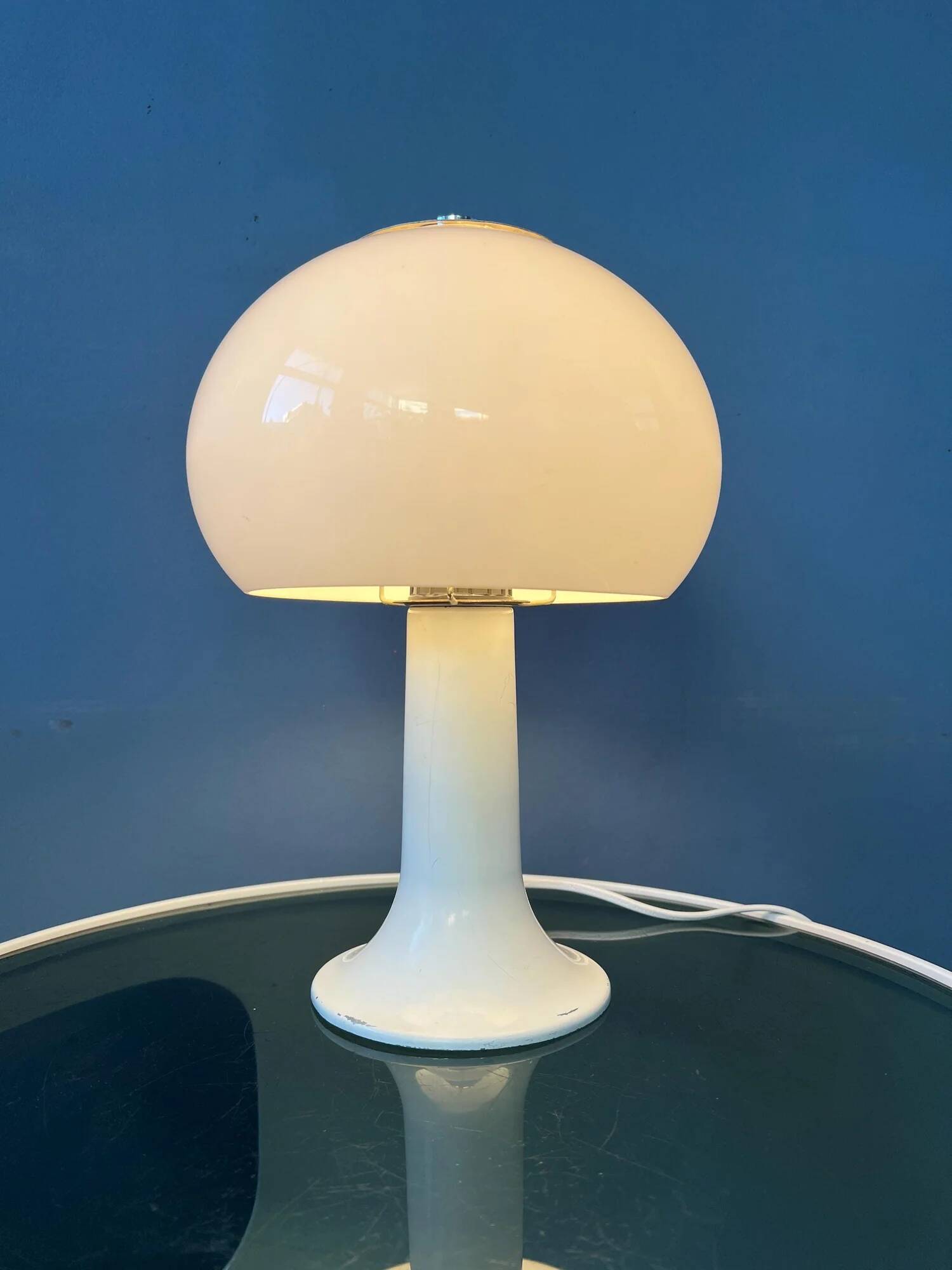 Mid-century Herda Space Age mushroom table lamp