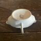 Double Sauce Boat Antique Gras & Maigre White Porcelain #D907