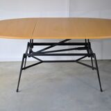 Liftable coffee table Smorrebrod 1960 in Teak