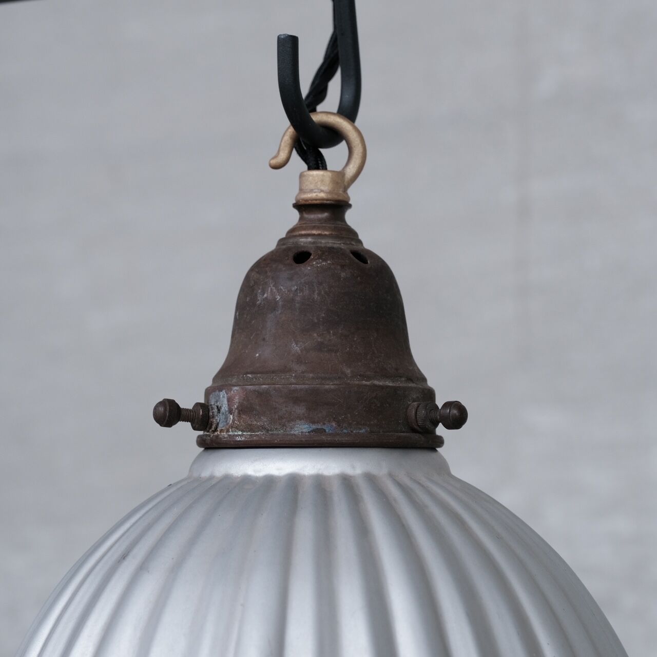 Antique english mercury glass 'helioray' pendants