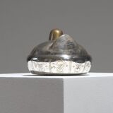 Boîte "Poule" en laiton argenté, 1970