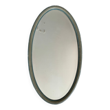 Antique beveled oval mirror