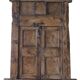 Antique carved wooden window and shutter from Rajasthan