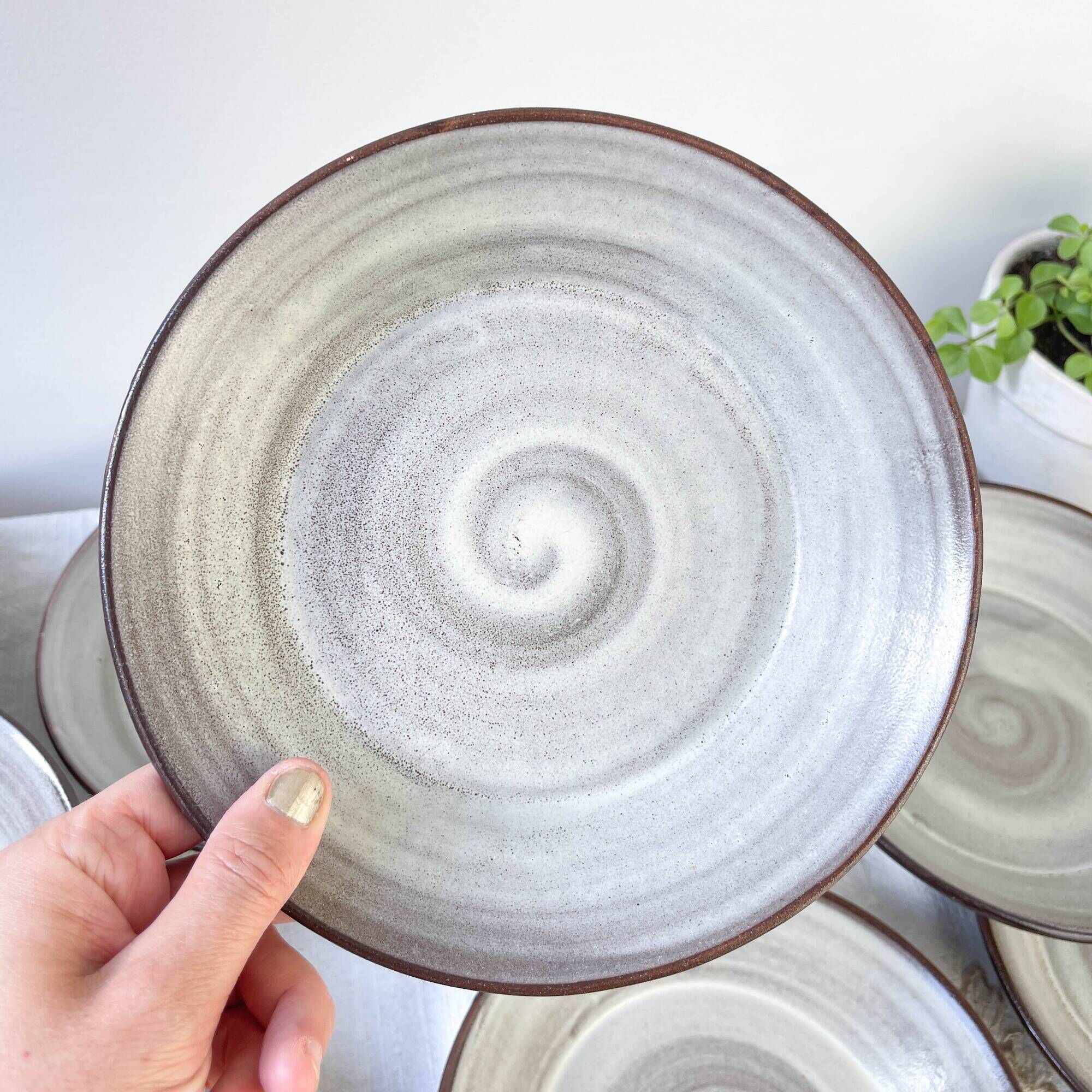 Vintage ceramic soup plates and tureen