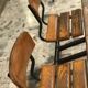 Vintage double school desk