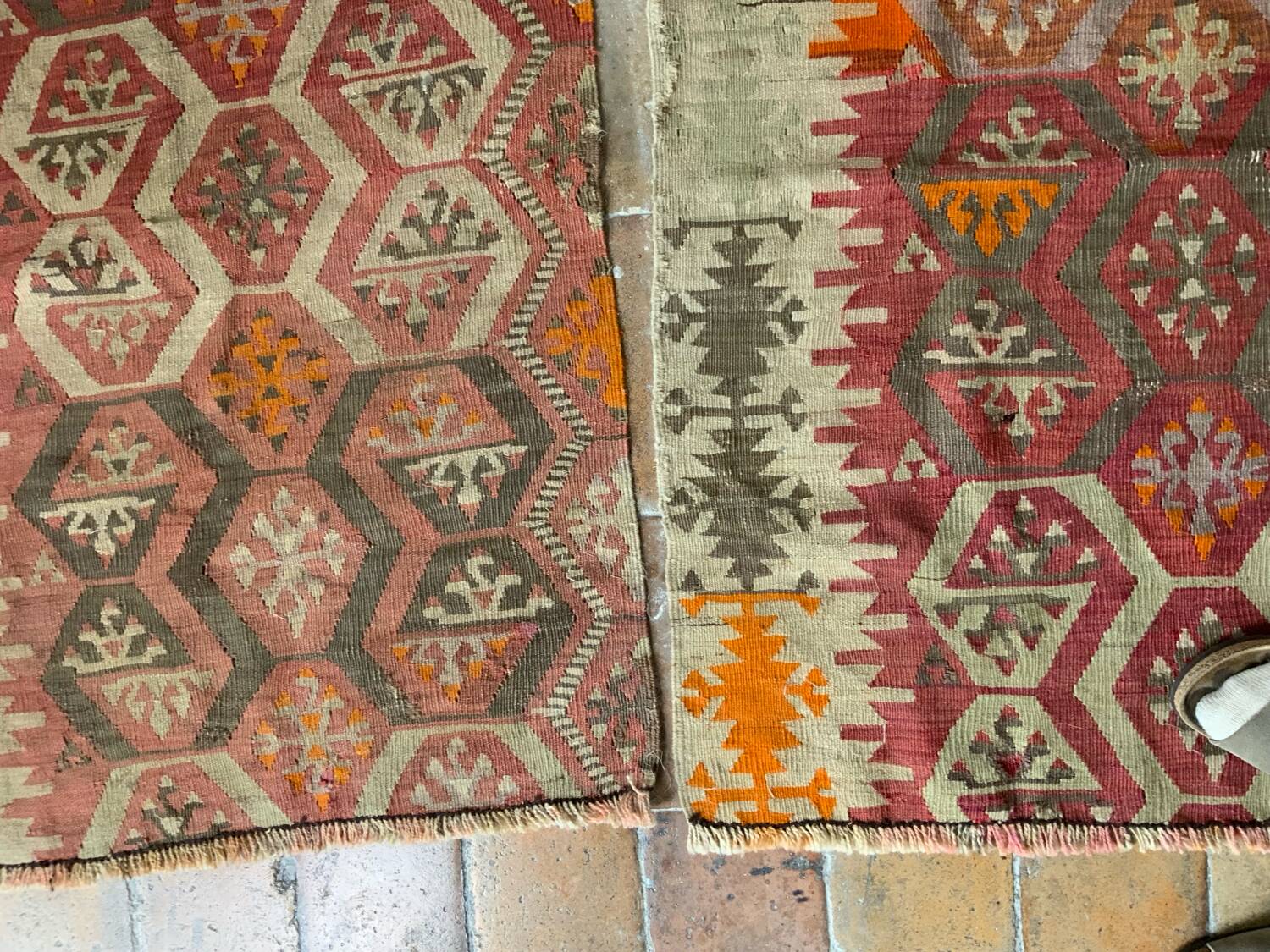 Pair of old rugs