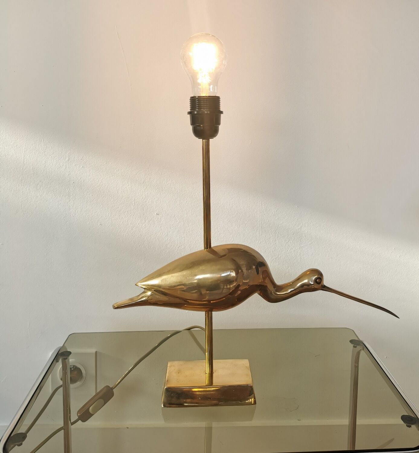 Ibis brass lamp foot