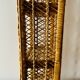 Vintage rattan and wicker shelf