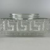 1960s 1970s Lamp Light Ceiling Flush Mount Glass German Design