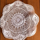Napperon en coton crocheté main