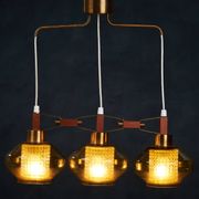 Glass Pendant Lamp by Carl Fagerlund, 1961