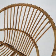 Rattan and metal armchair Rohe Noordwolde, Netherlands 1950s