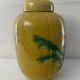 China ginger pot in glazed earth decorated with prunus decoration China XXth