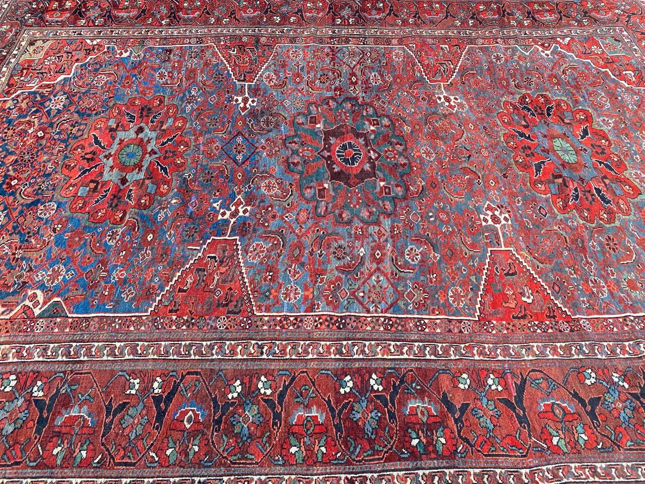 Nice old Persian carpet Afshar 220x298 cm